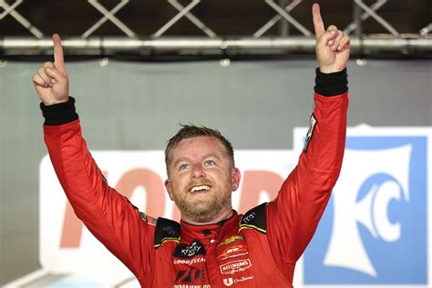 Justin Allgaier advances in Xfinity playoffs with win at Bristol.
